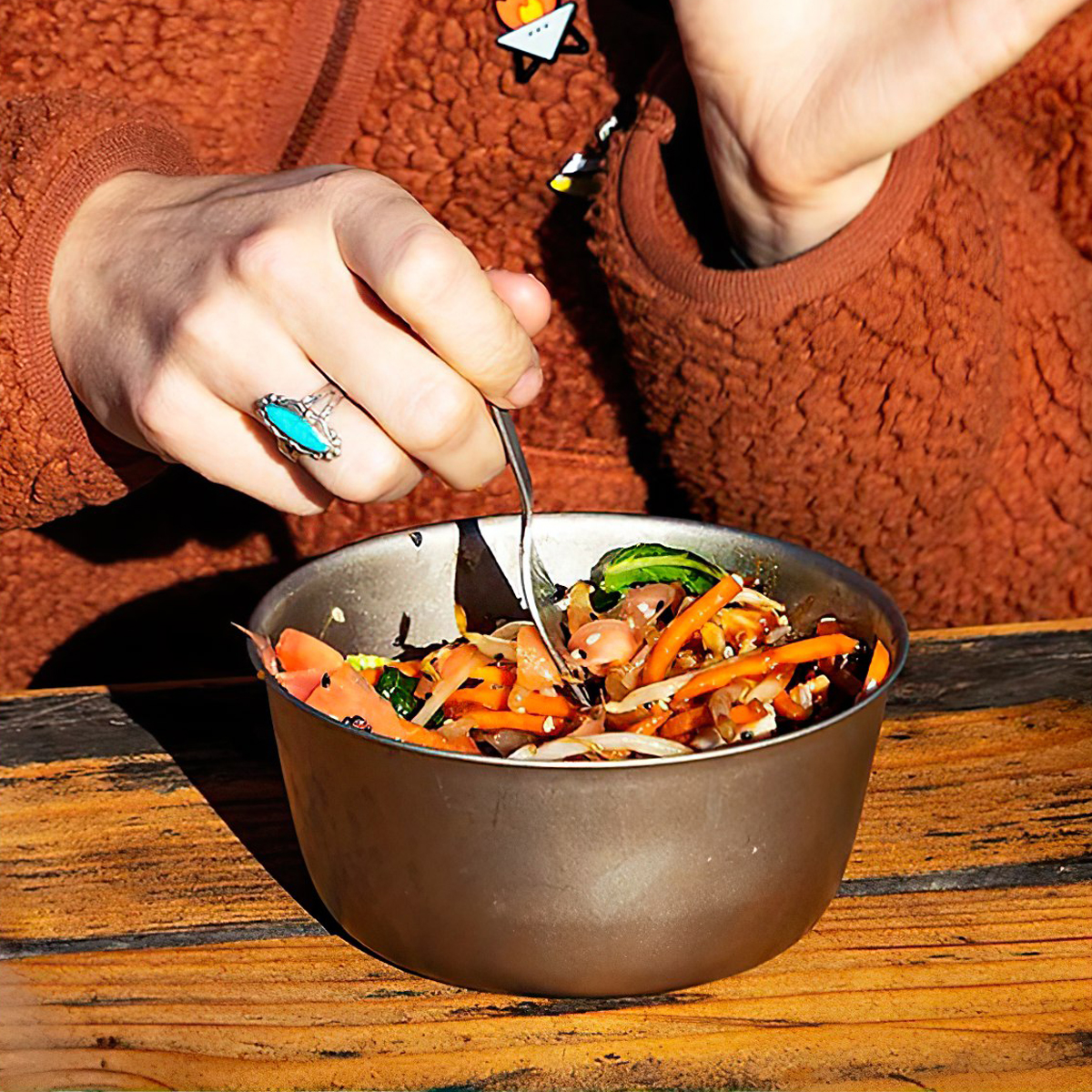 Chén Cắm Trại Du Lịch Snowpeak Titanium Trek Bowl 13 Cm