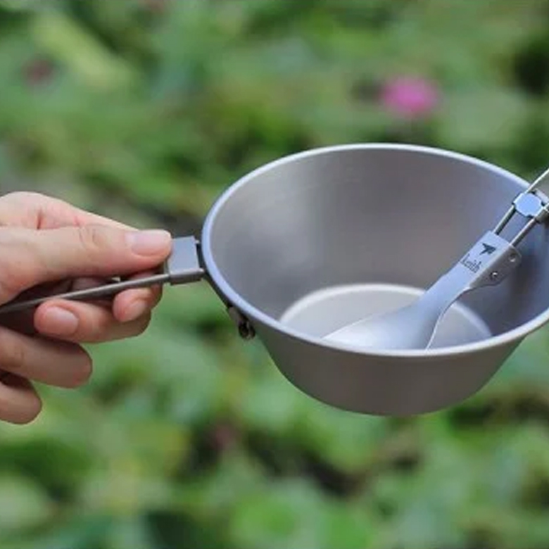 Chén Dã Ngoại Keith Titanium Bowl with Folding Handle