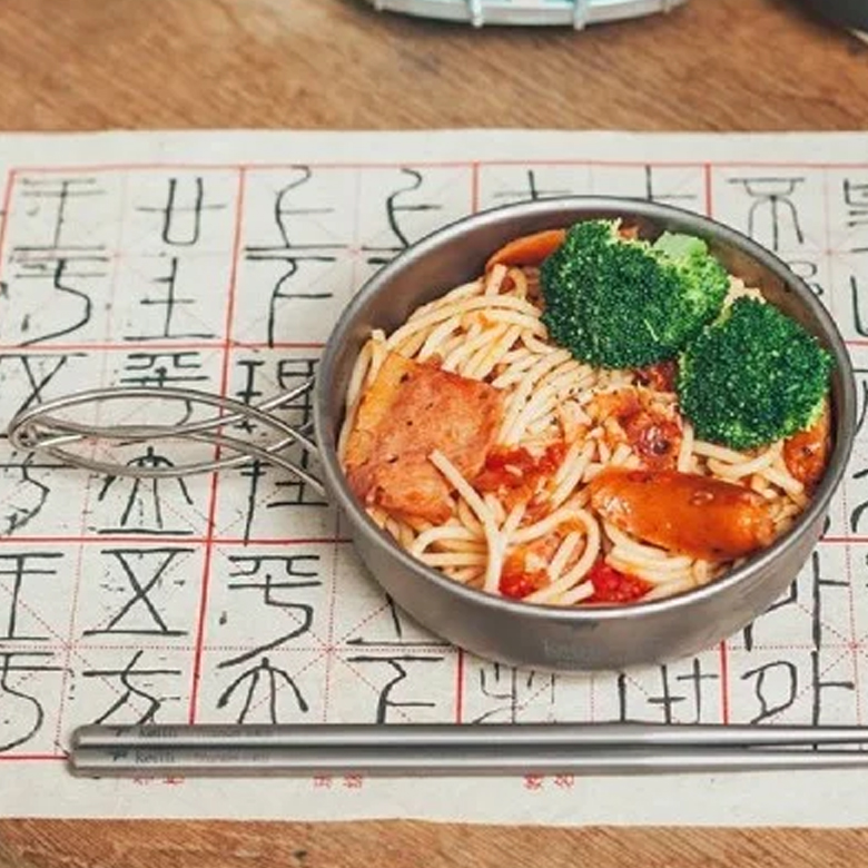 Chén Keith Titanium Bowl with Folding Handle