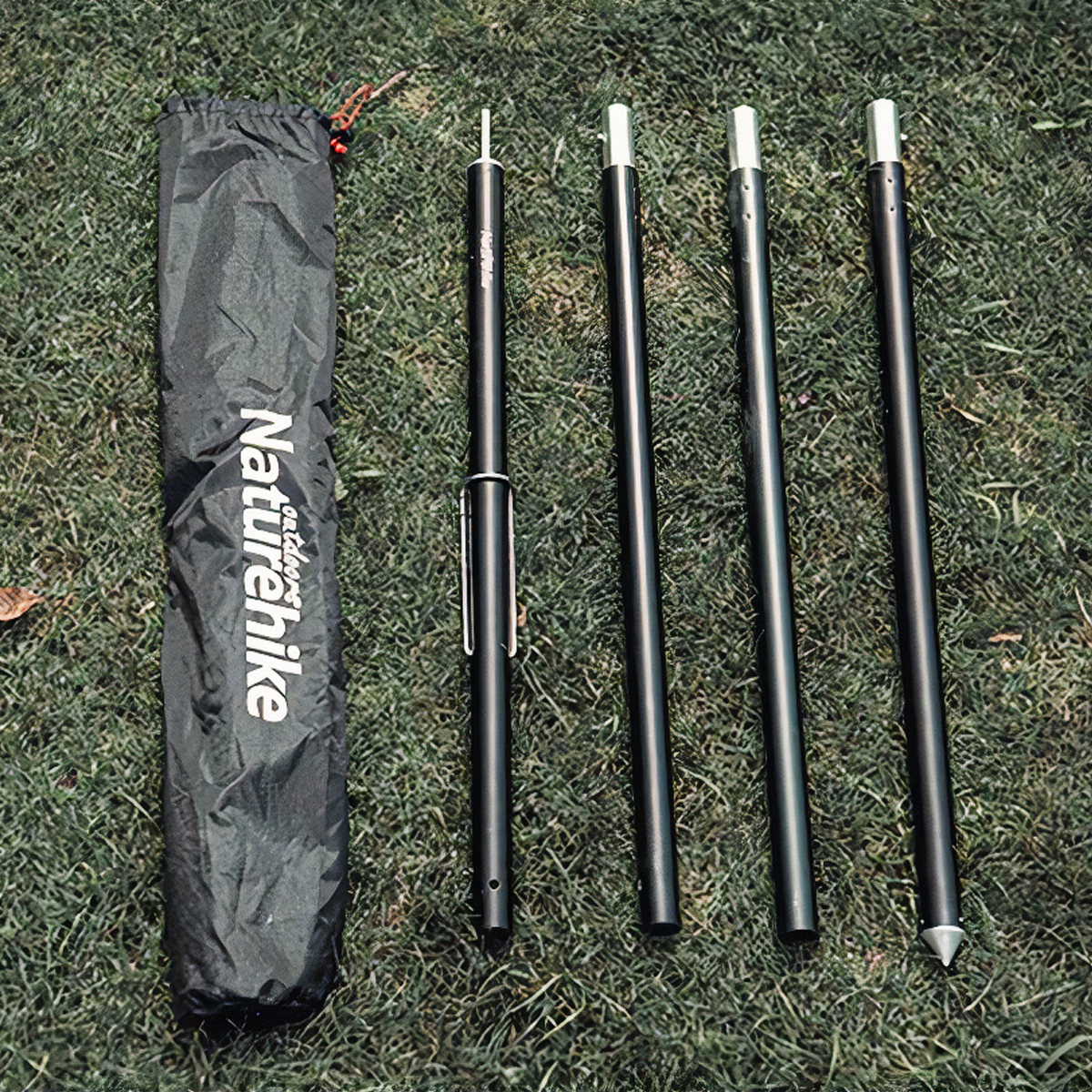 Naturehike Gậy Chống Tăng Có Giá Treo Đèn (1 cây gồm 4 khúc)