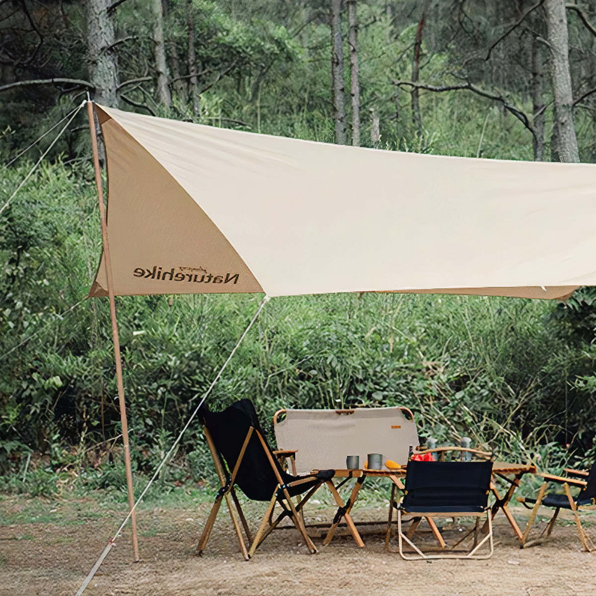 Naturehike Gậy Chống Tăng Có Giá Treo Đèn (1 cây gồm 4 khúc)