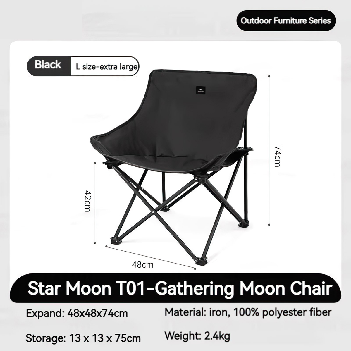 Naturehike Ghế Xếp Gấp Gọn Cắm Trại T01 CNH23JU13002