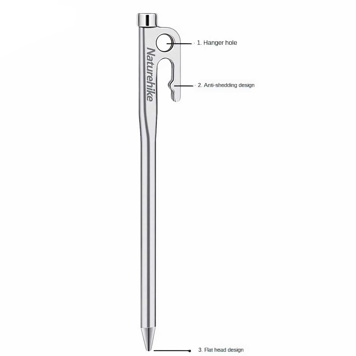 NatureHike Cọc Dựng Lều Cắm Trại Chính Hãng