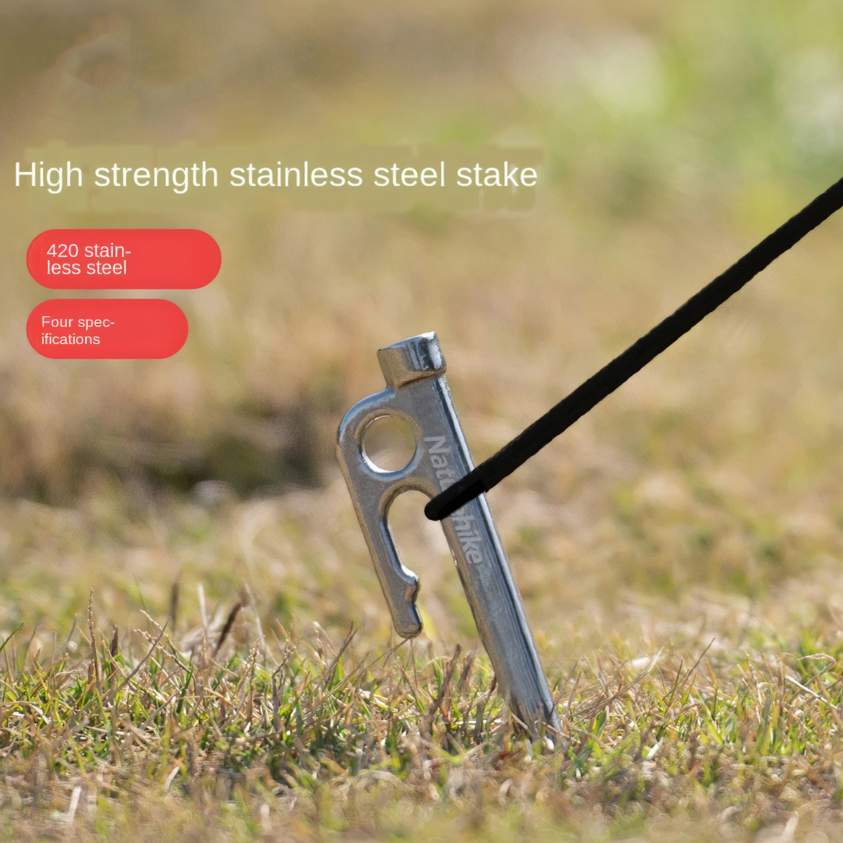 NatureHike Cọc Dựng Lều Cắm Trại Chính Hãng