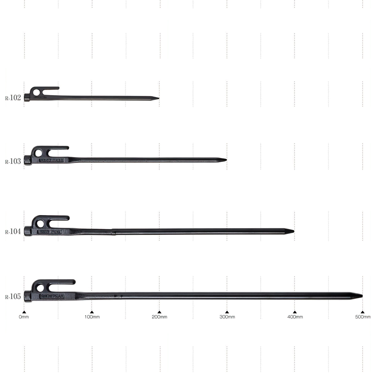 Cọc Lều Cắm Trại Du Lịch Snowpeak Solid Stake 30cm