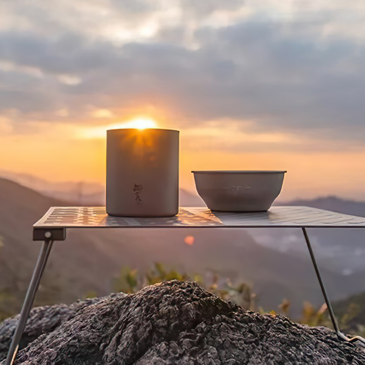 Naturehike NH20CJ019 Cốc Titanium Cốc 2 Lớp Cắm Trại