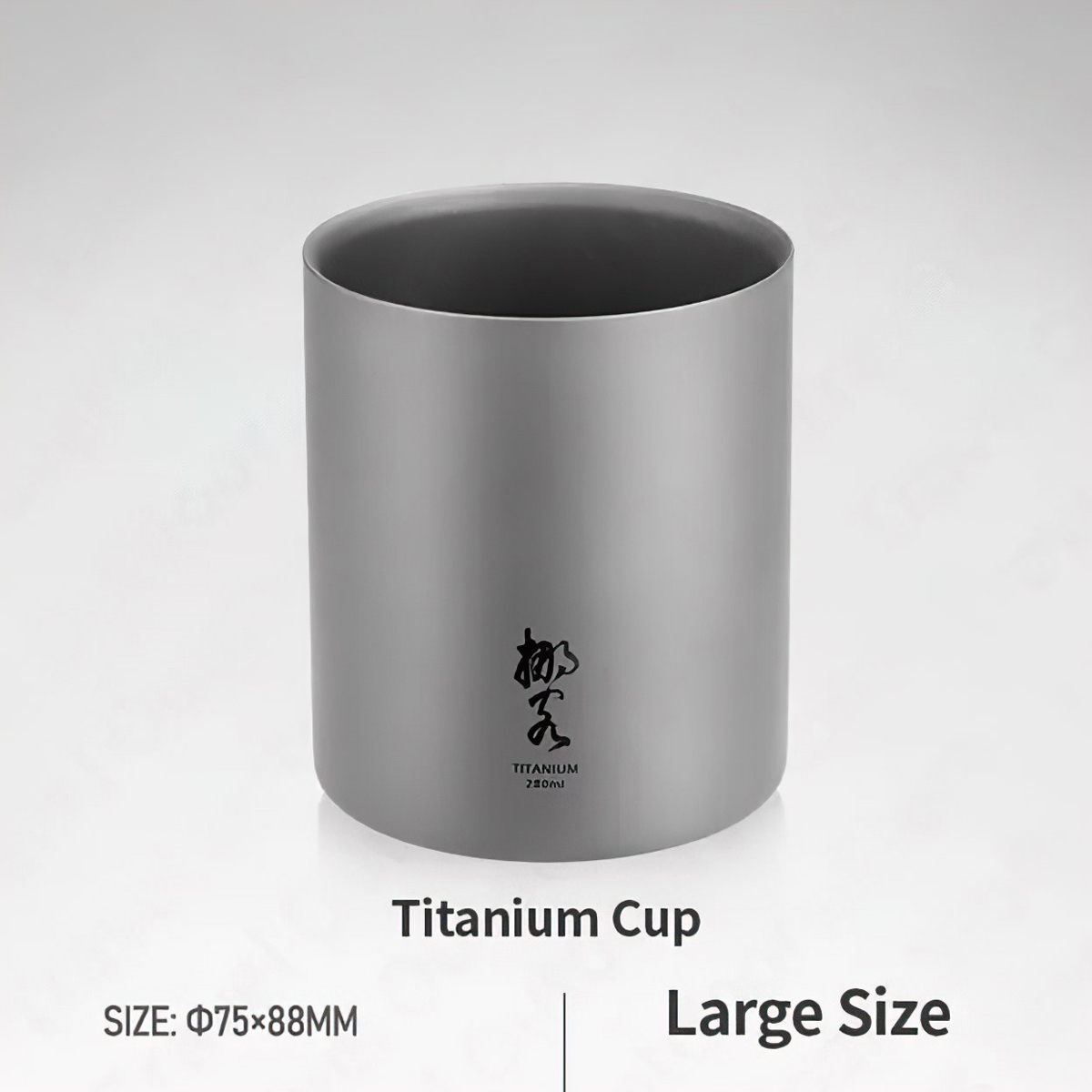 Naturehike NH20CJ019 Cốc Titanium Cốc 2 Lớp Cắm Trại