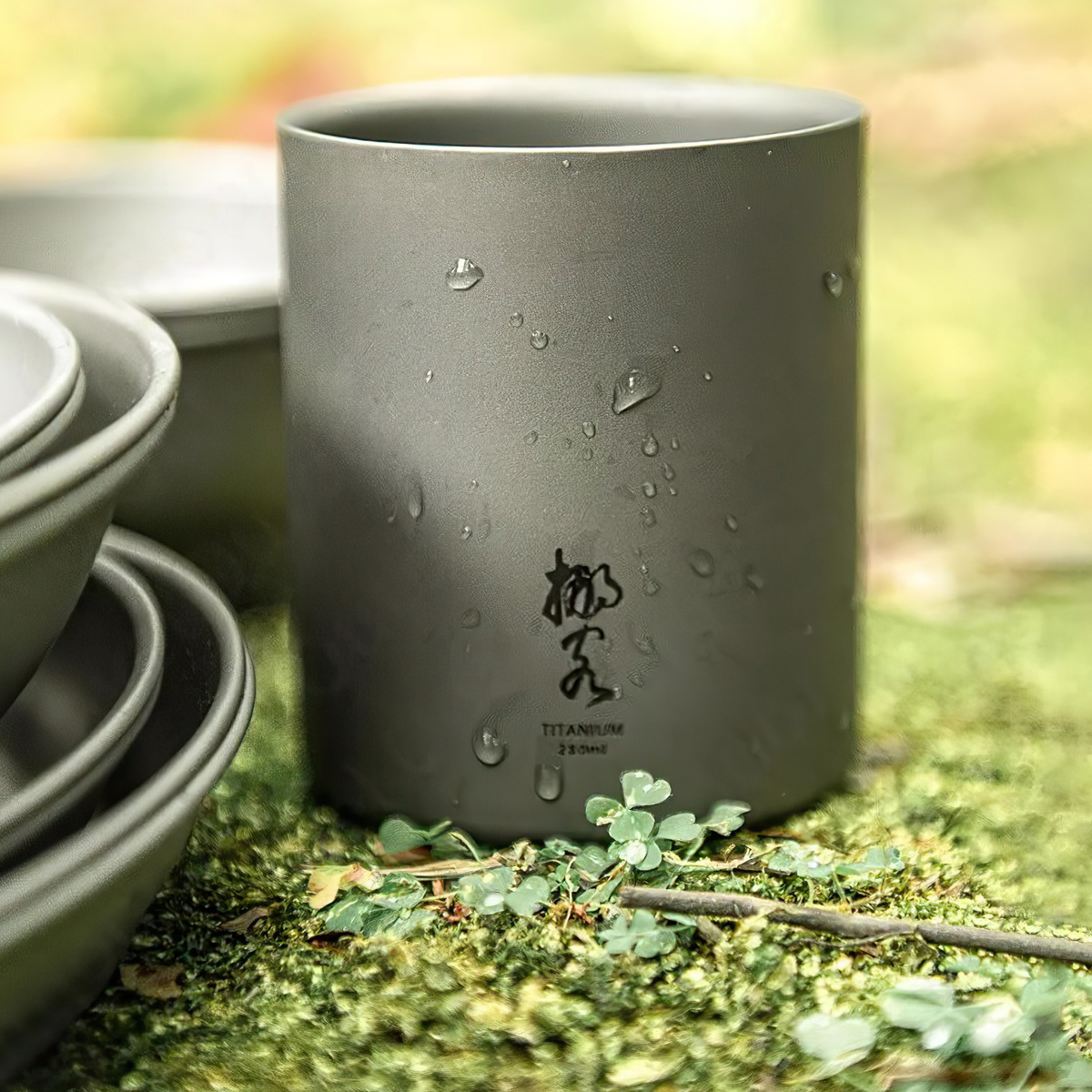 Naturehike NH20CJ019 Cốc Titanium Cốc 2 Lớp Cắm Trại