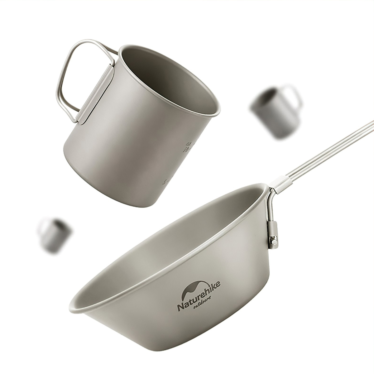 Cốc Titanium Dùng Đi Dã Ngoại, Cắm Trại Naturehike