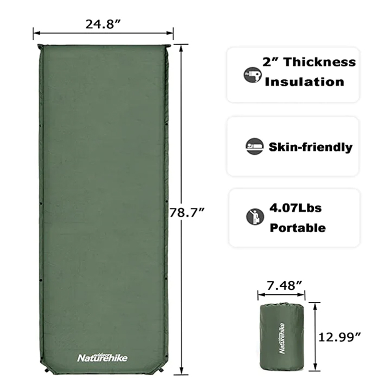 Naturehike NH20DZ003 Đệm Cắm Trại Tự Bơm Hơi Camping Mat