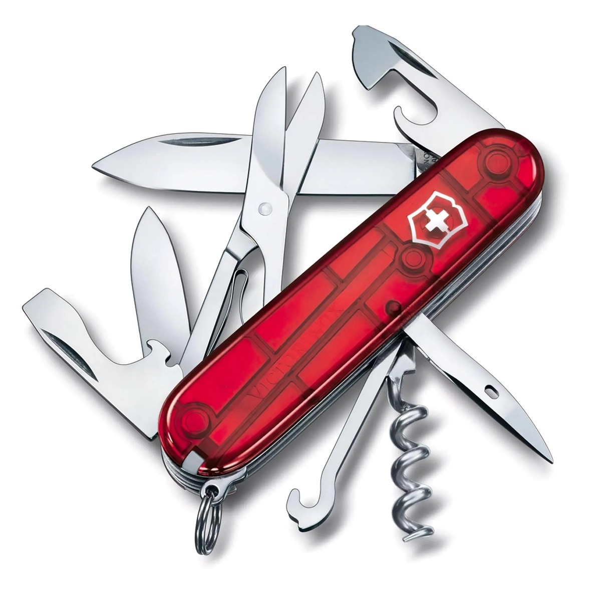 Dao Xếp Cắm Trại Đa Năng Victorinox Climber Trans 91mm