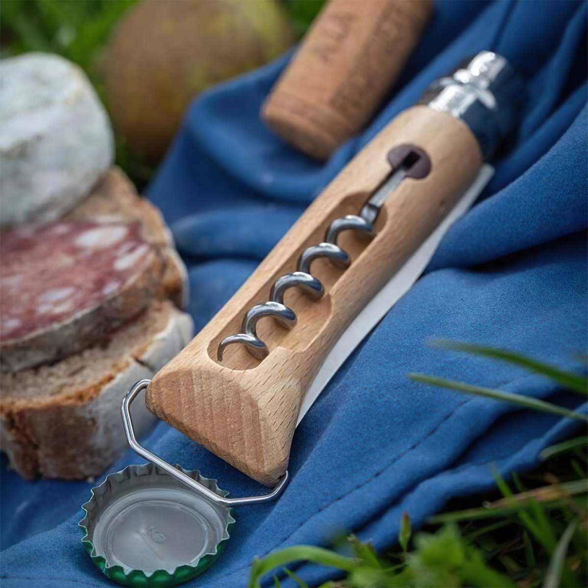 Dao Xếp Kèm Đồ Khui Rượu Cắm Trại Opinel No.10 Corkscrew Decaper