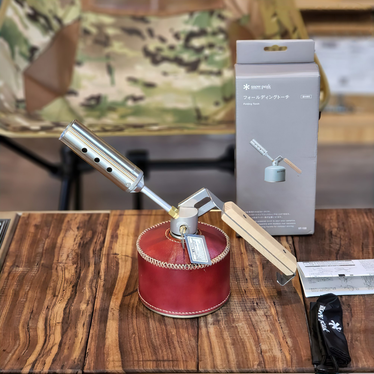 Đầu Khò Cắm Trại Du Lịch Snowpeak Folding Torch