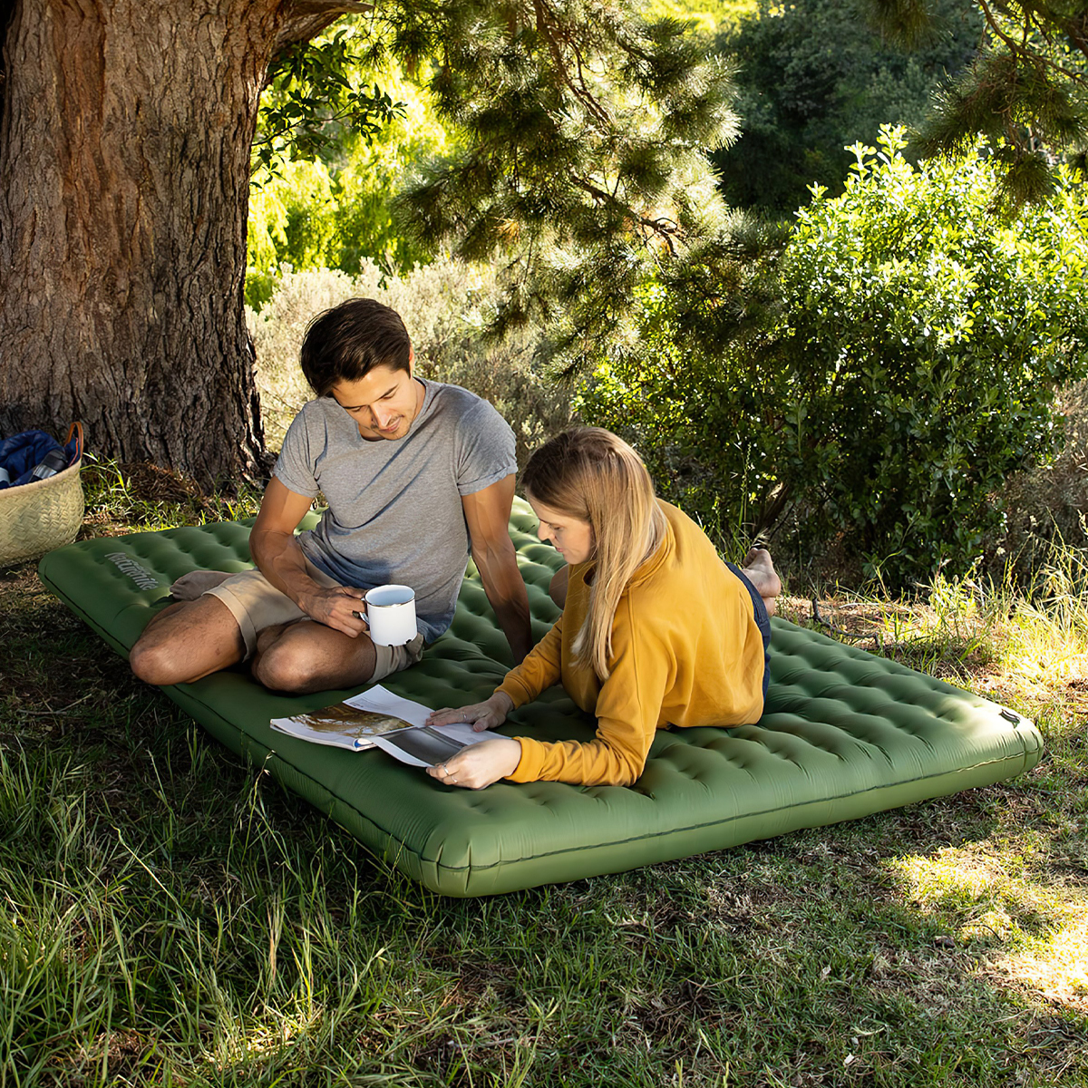 Naturehike NH19QD010 Đệm Bơm Hơi Chống Nước Dùng Dã Ngoại Cho 2 Người