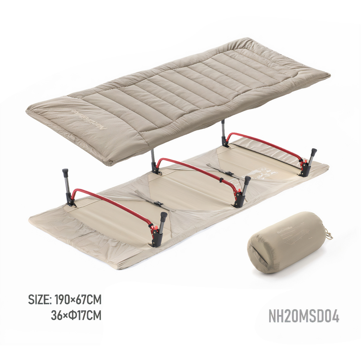 Naturehike NH20MSD04 Đệm Vải Cotton Cho Giường Dã Ngoại