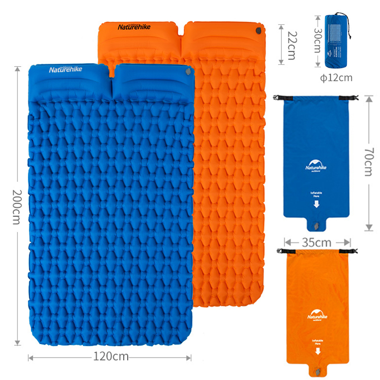 Naturehike Đệm Đôi Bơm Hơi Cắm Trại TPU Thickened Double Waterproof Inflatable Mattress