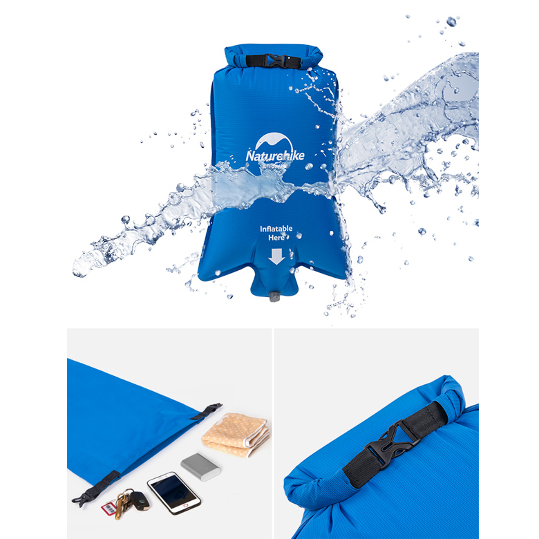 Naturehike NH19Z055-P Đệm Hơi Cắm Trại 2 Người Nằm Nylon TPU Inflatable Mattess for 2P