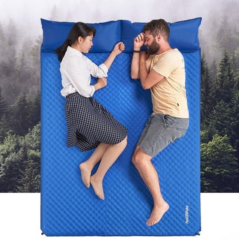 Naturehike NH18Q010-D Nệm Hơi Cắm Trại 2 Người Nằm Tự Bơm Hơi