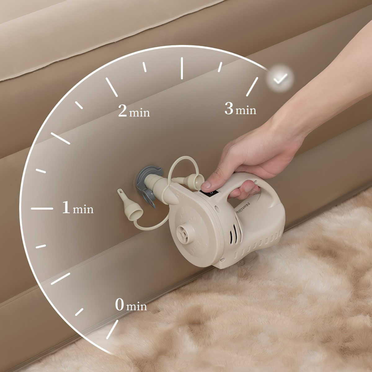 Naturehike NH21FCD08 Đệm Đôi Cắm Trại Siêu Dày Glamping