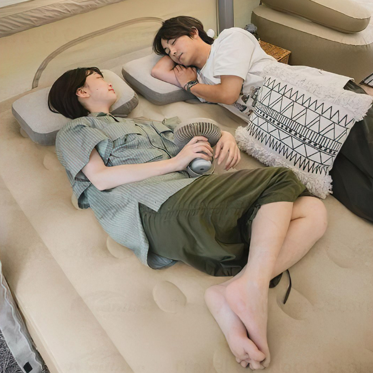 Naturehike NH22FCD04 Nệm Hơi Cắm Trại 35cm (Kèm Bơm)