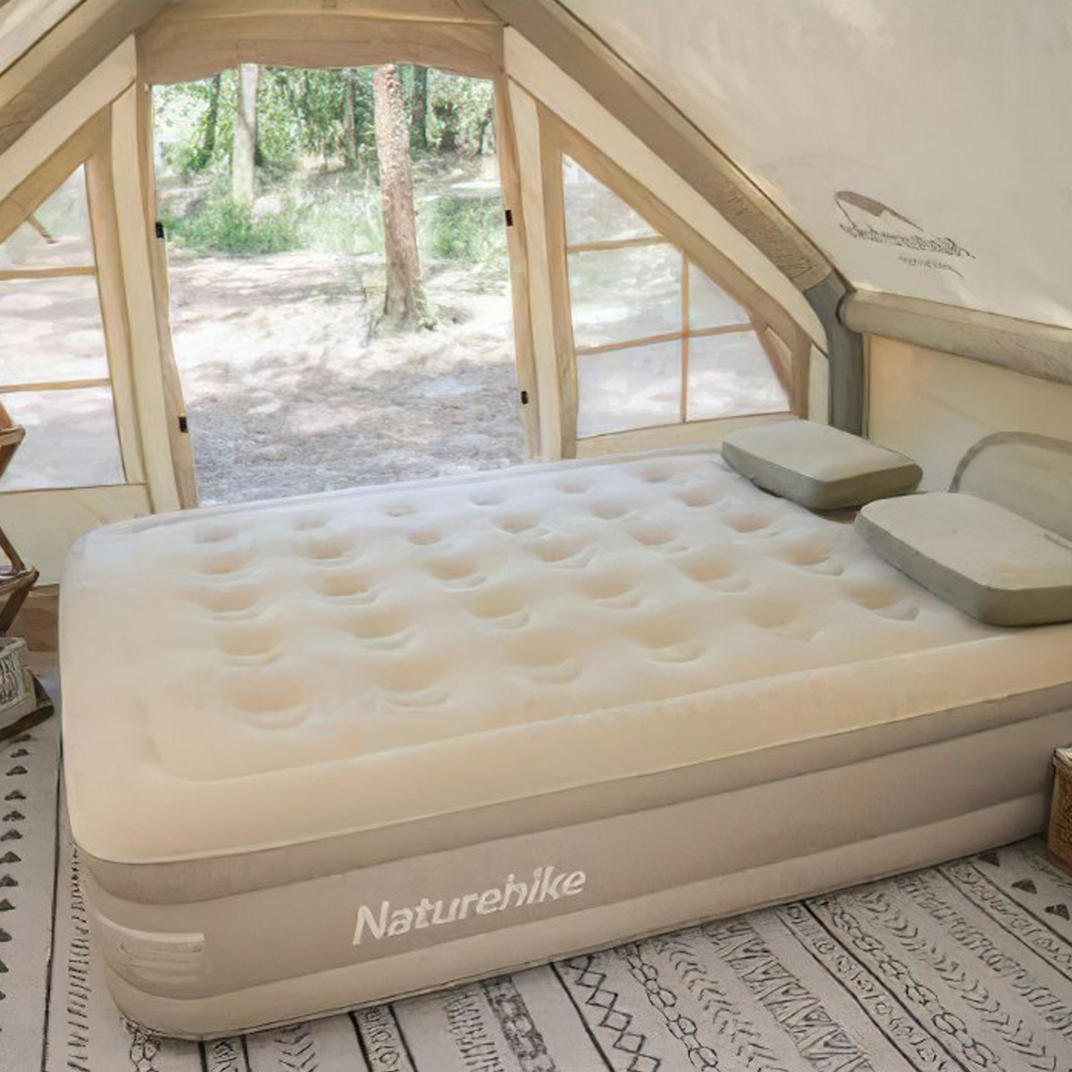 Naturehike NH22FCD04 Nệm Hơi Cắm Trại 35cm (Kèm Bơm)