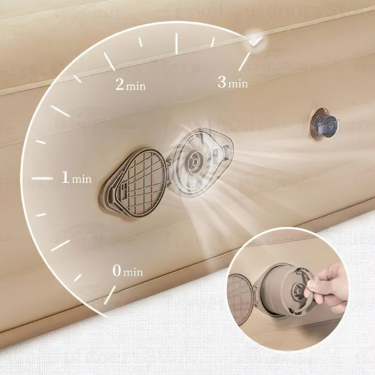 Naturehike NH22FCD04 Nệm Hơi Cắm Trại 35cm (Kèm Bơm)