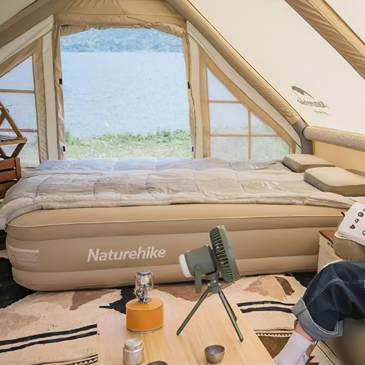 Naturehike NH22FCD04 Nệm Hơi Cắm Trại 35cm (Kèm Bơm)