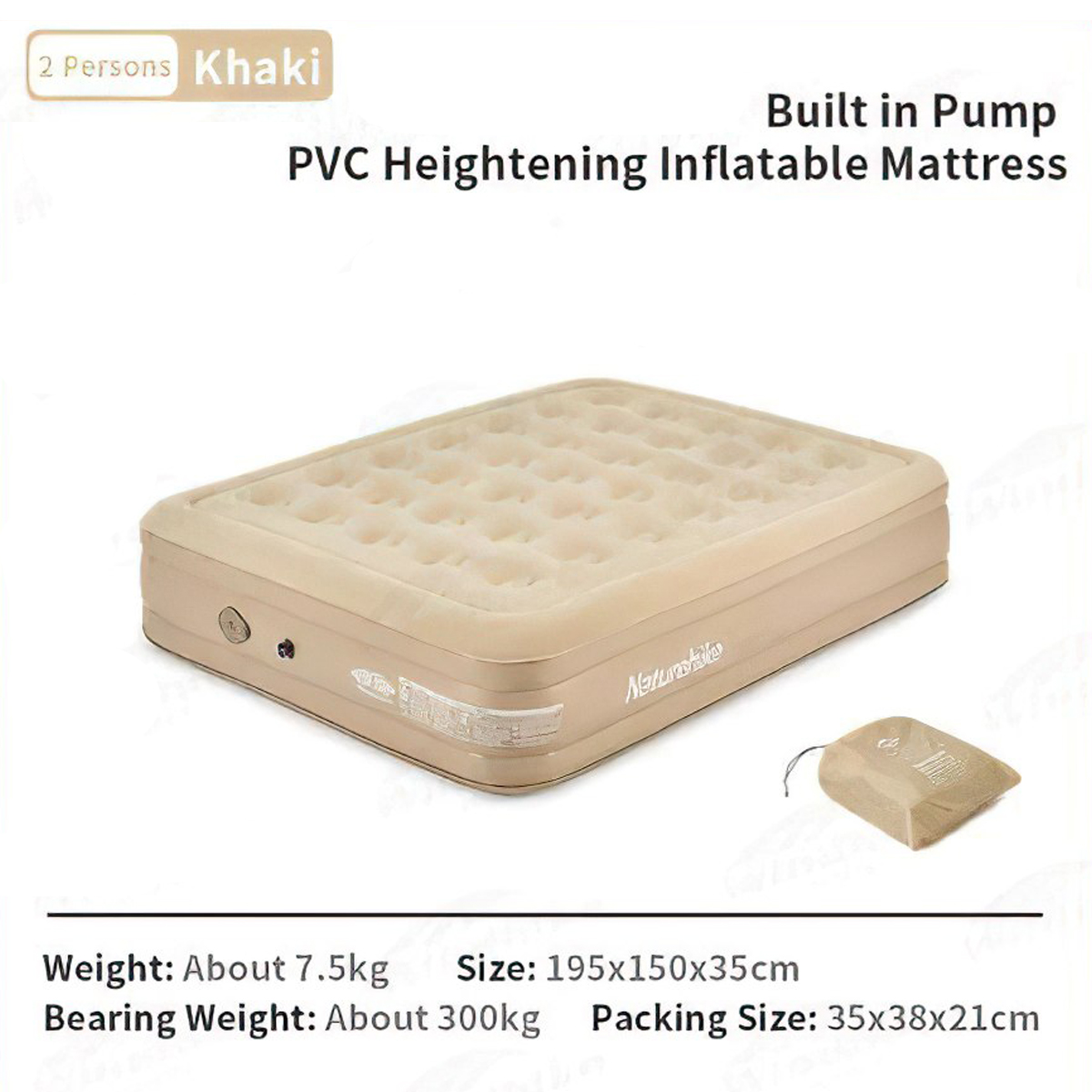 Naturehike NH22FCD04 Nệm Hơi Cắm Trại 35cm (Kèm Bơm)