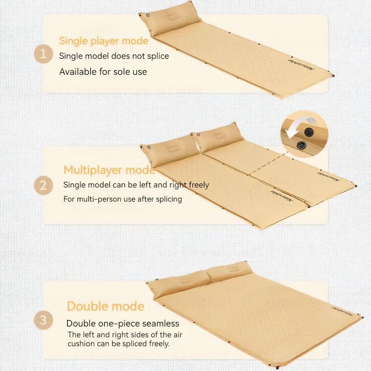 Naturehike Glamping Cnh22Dz012 Đệm Hơi Tự Phồng