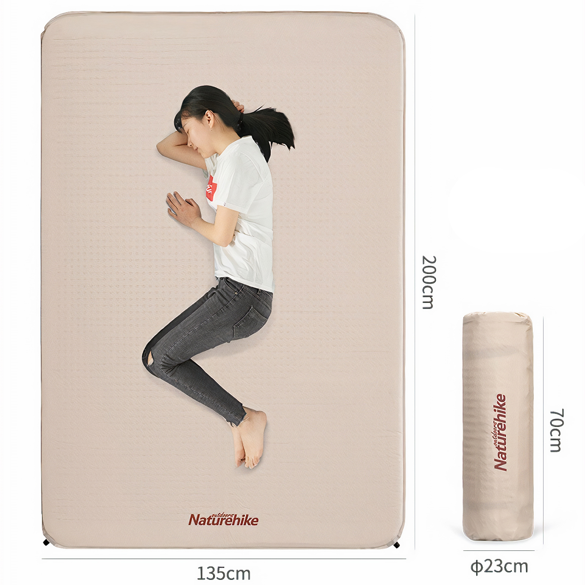 Naturehike Đệm Hơi Cắm Trại Tự phồng Glamping