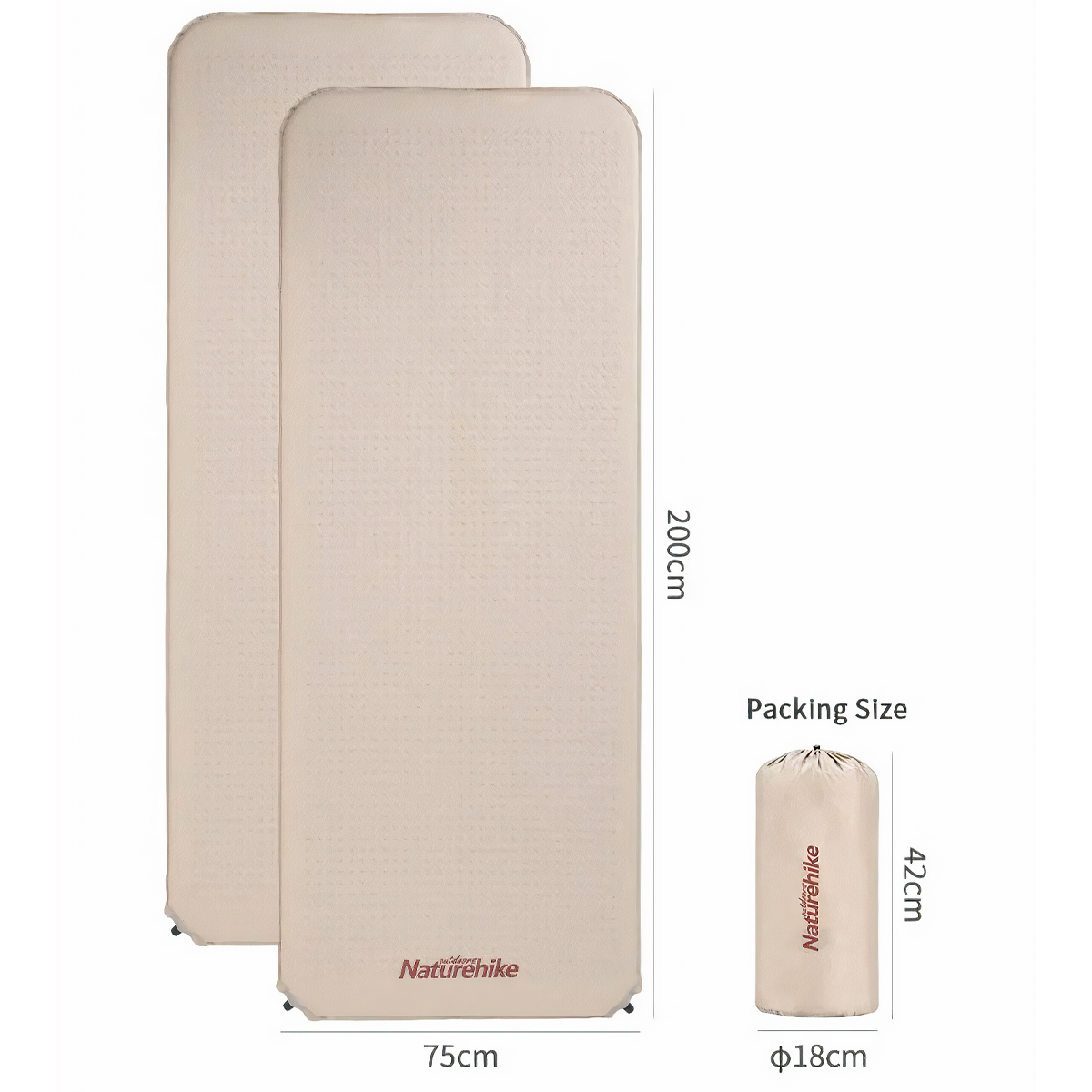 Naturehike Đệm Hơi Cắm Trại Tự phồng Glamping