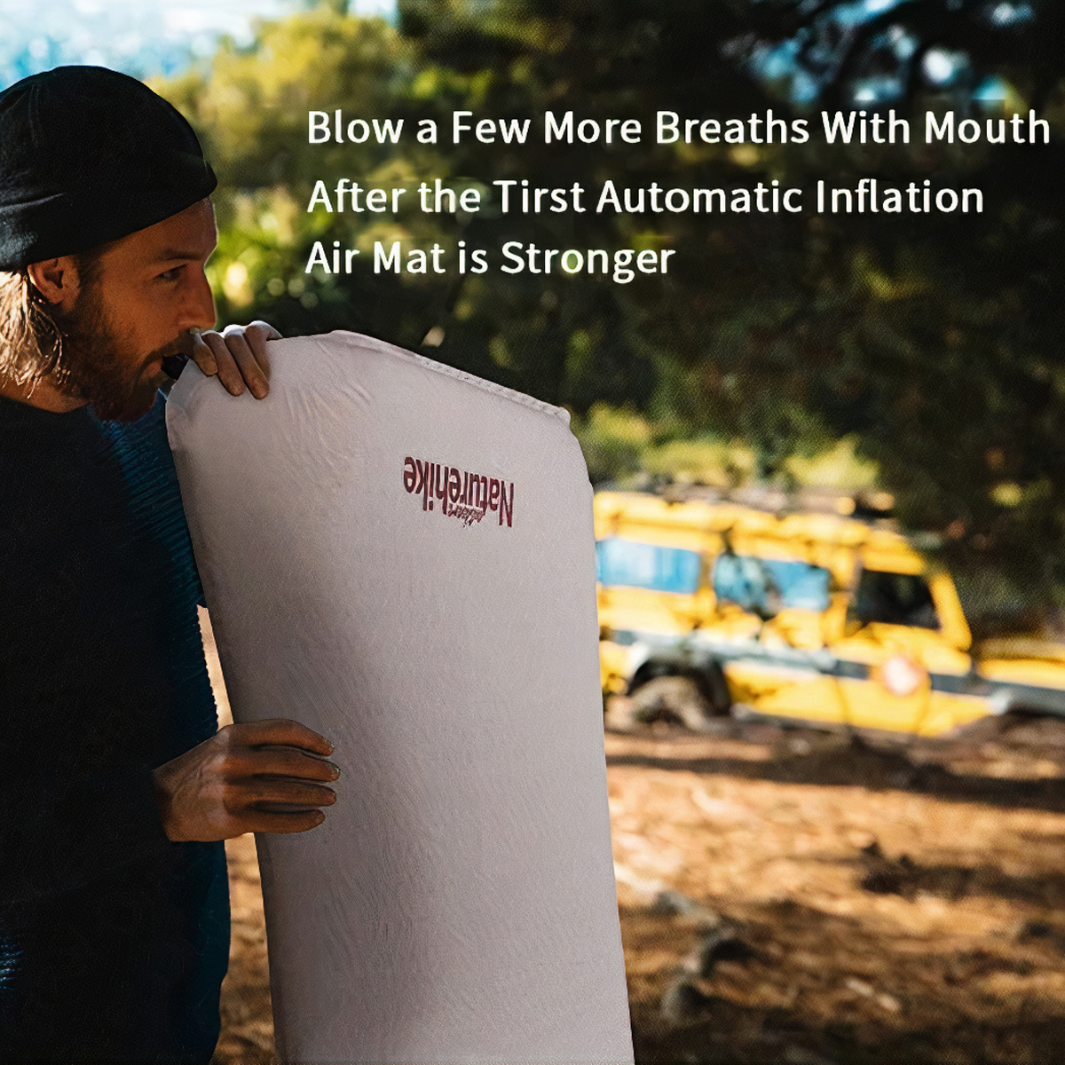 Naturehike Đệm Hơi Cắm Trại Tự phồng Glamping