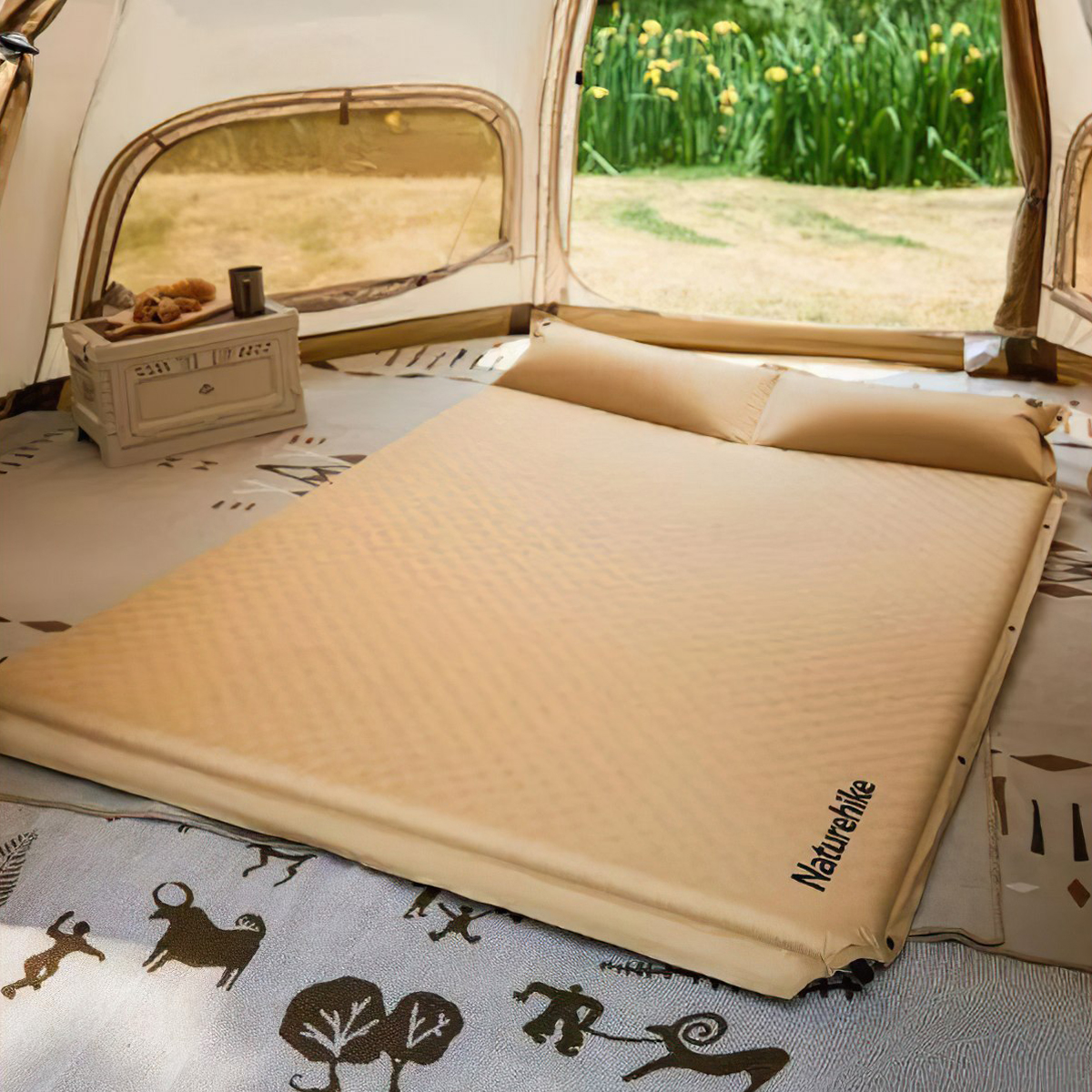 Naturehike CNK2300DZ014 Đệm Tự Bơm Hơi Kèm Gối Cắm Trại D01