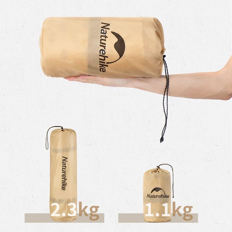 NatureHike CNH22DZ013 Đệm Cắm Trại Tự Bơm Hơi – Đệm đôi có gối