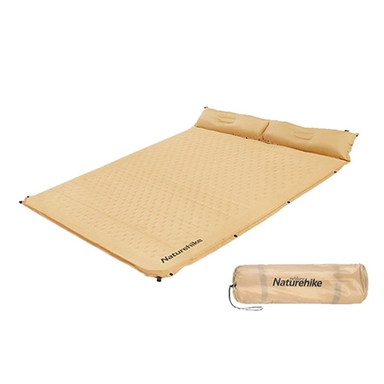NatureHike CNH22DZ013 Đệm Cắm Trại Tự Bơm Hơi – Đệm đôi có gối