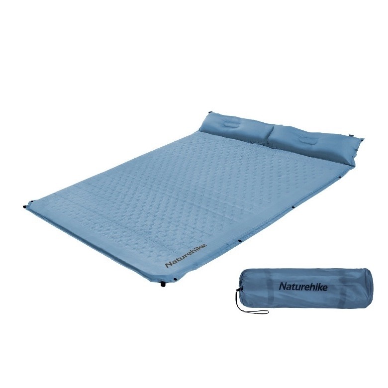 NatureHike CNH22DZ013 Đệm Cắm Trại Tự Bơm Hơi – Đệm đôi có gối