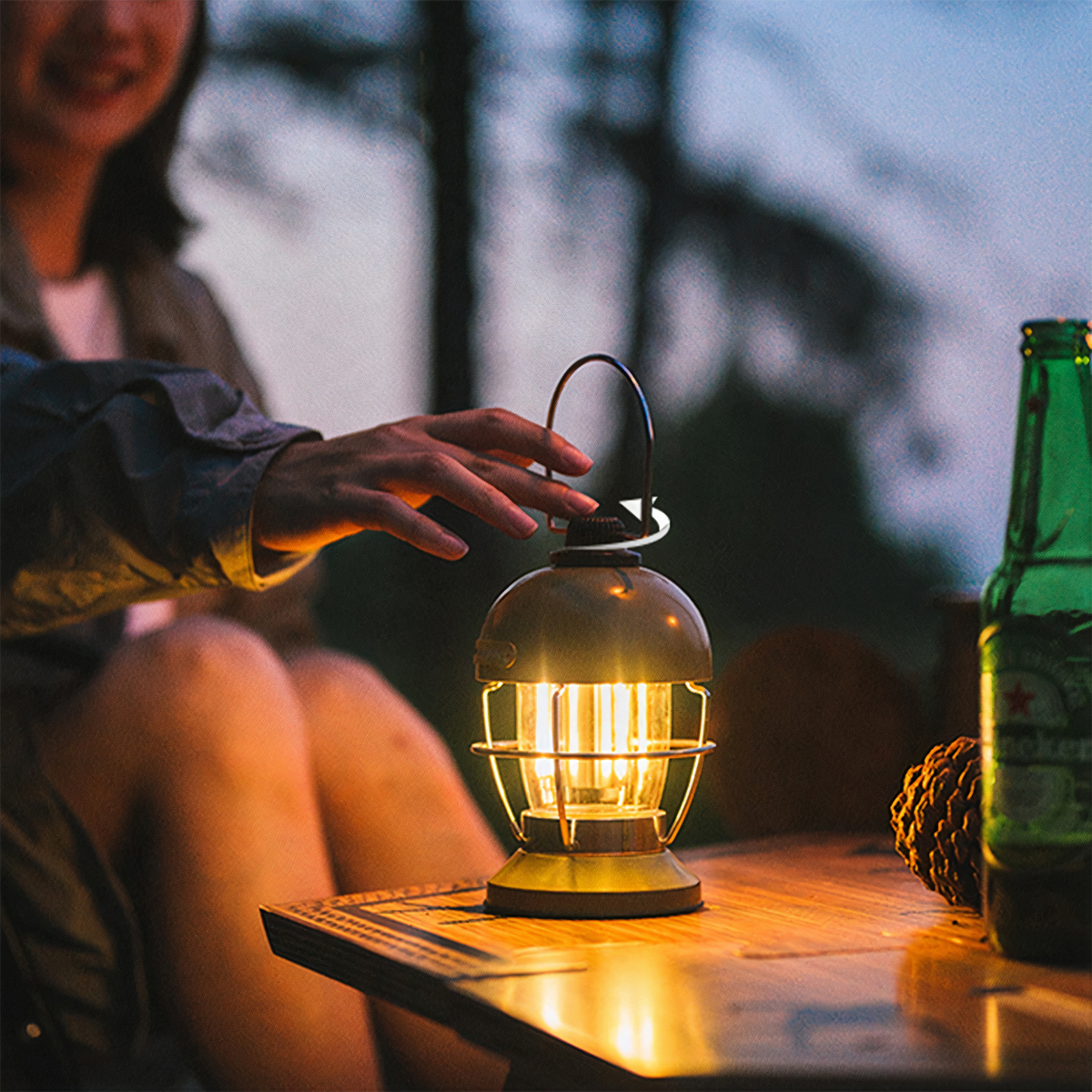 Naturehike NH22ZM007 Đèn Bão Cắm Trại Hình Cây Nấm