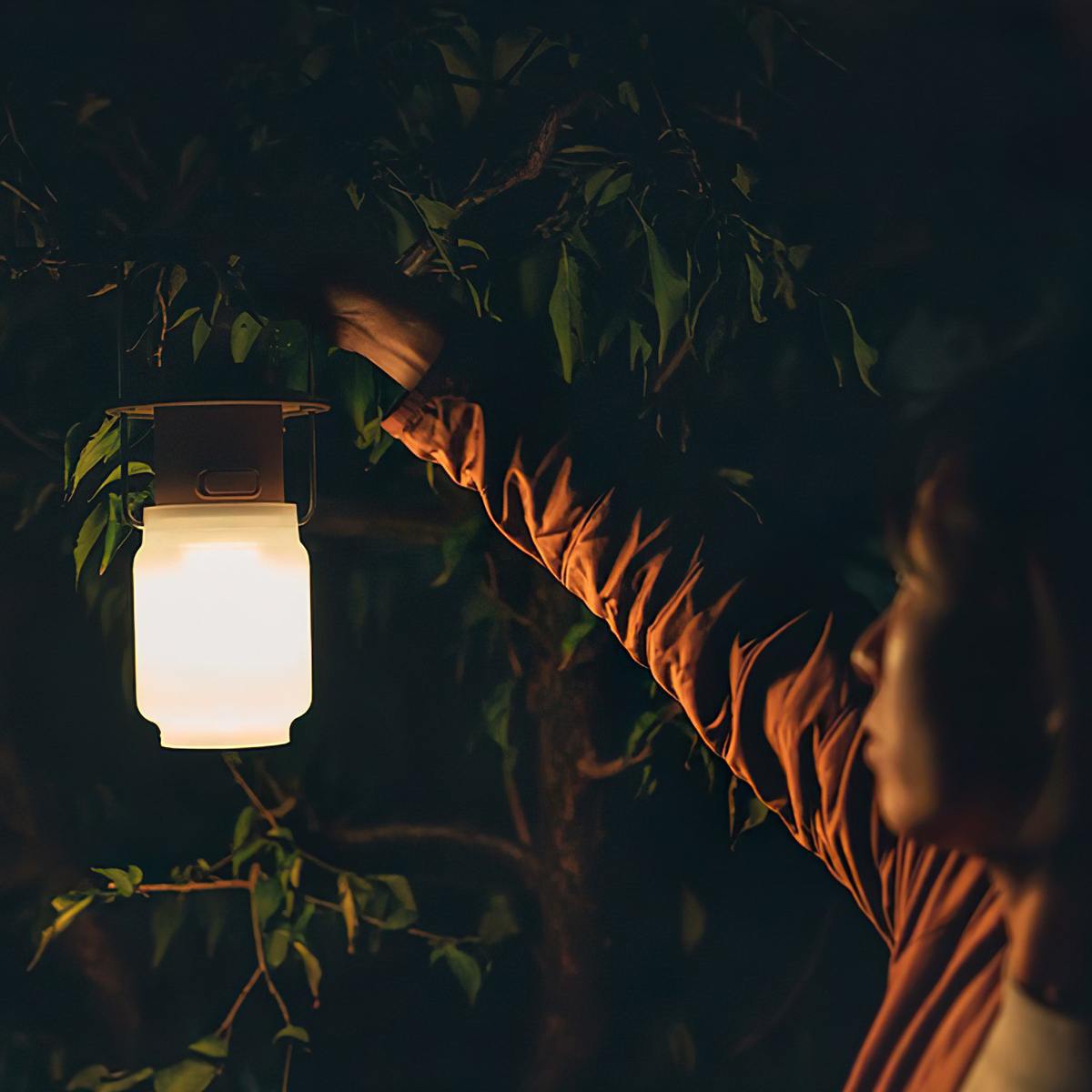 Đèn Cắm Trại Du Lịch Snowpeak Home&Camp Lantern Khaki