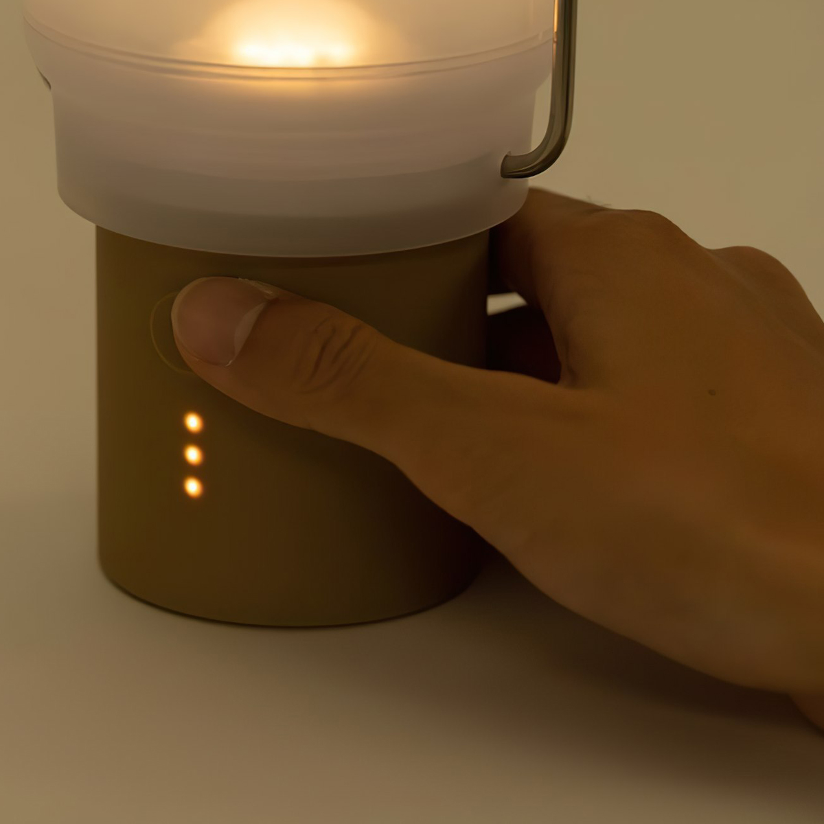 Đèn Cắm Trại Du Lịch Snowpeak Home&Camp Lantern Khaki