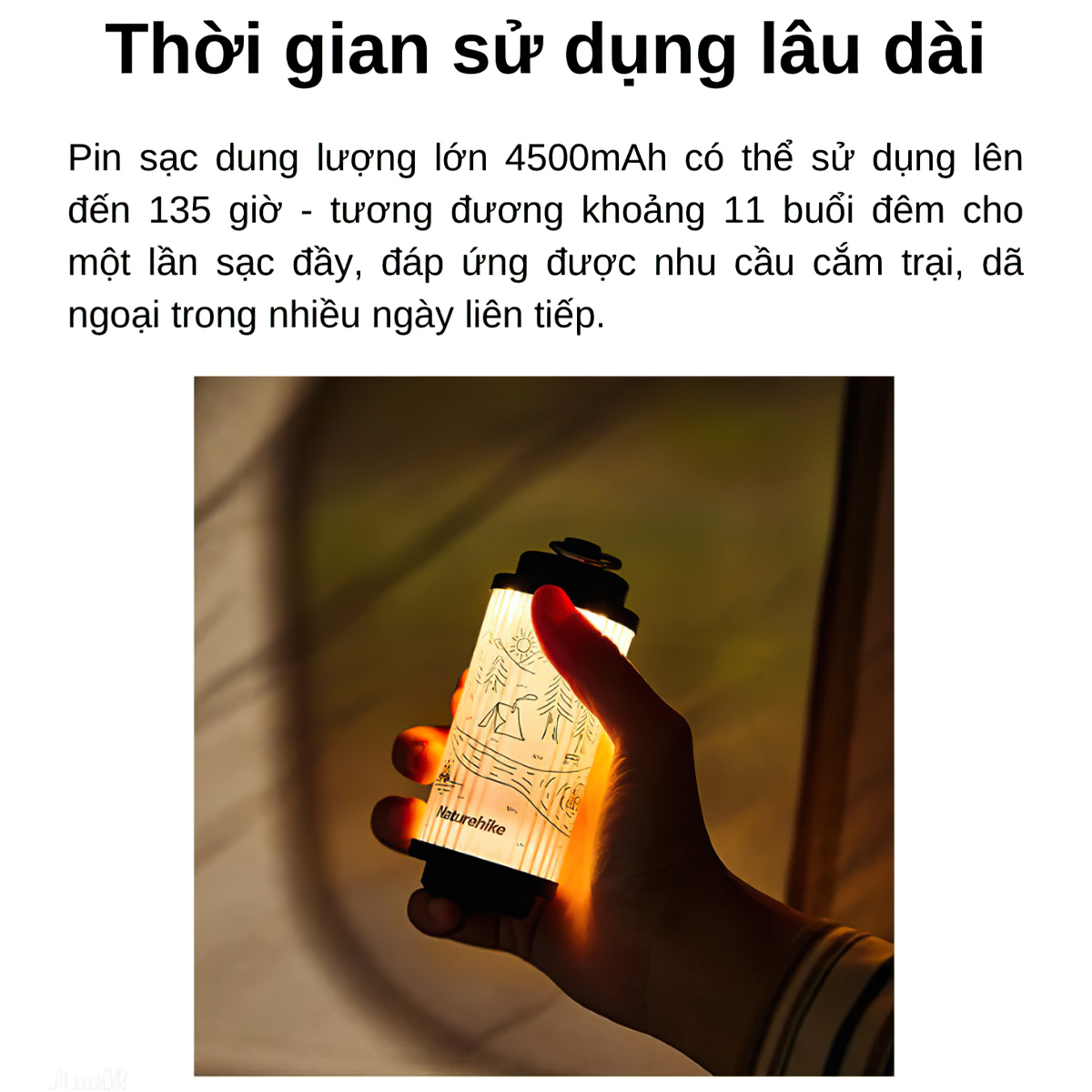 Naturehike Glamping CNK2300DQ012 Đèn Cắm Trại