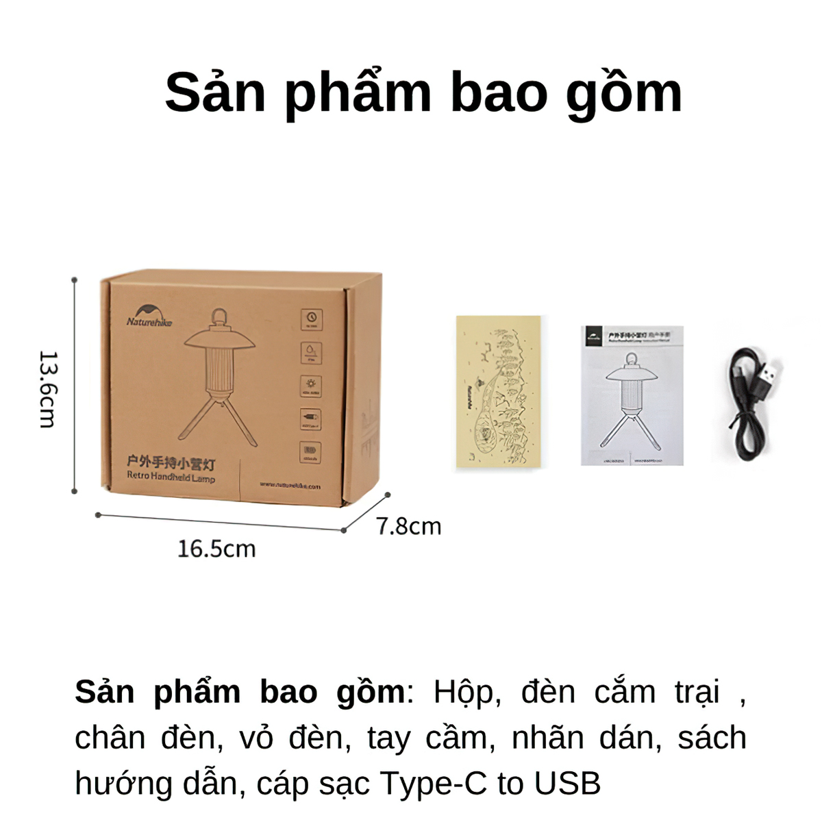 Naturehike Glamping CNK2300DQ012 Đèn Cắm Trại