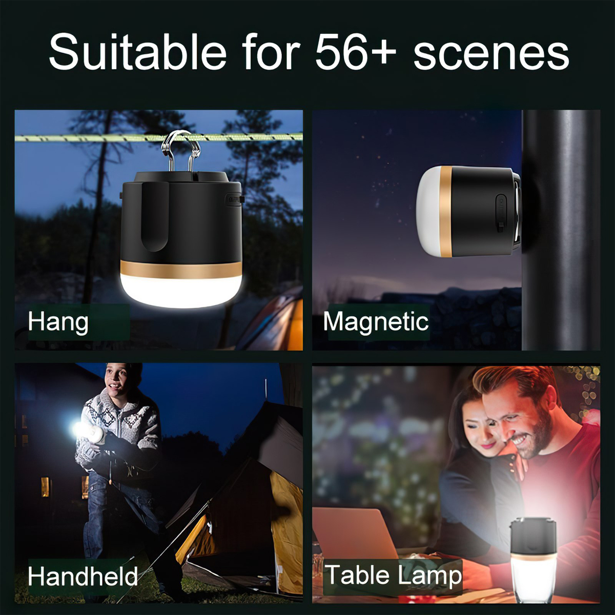 EcoFlow Đèn Cắm Trại Tích Điện 5 Chế Độ