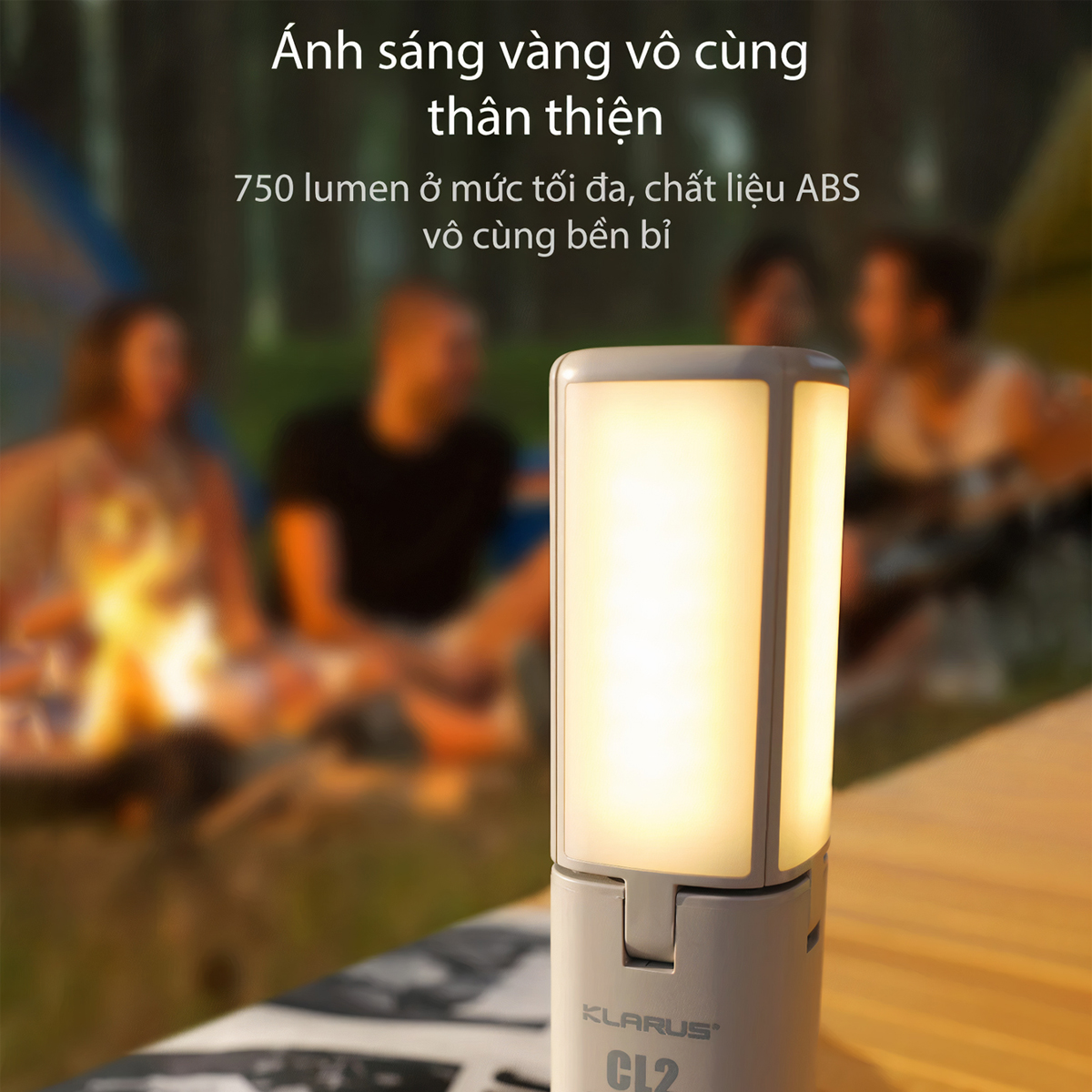 KLARUS CL2 Đèn cắm trại sáng 750 lumen