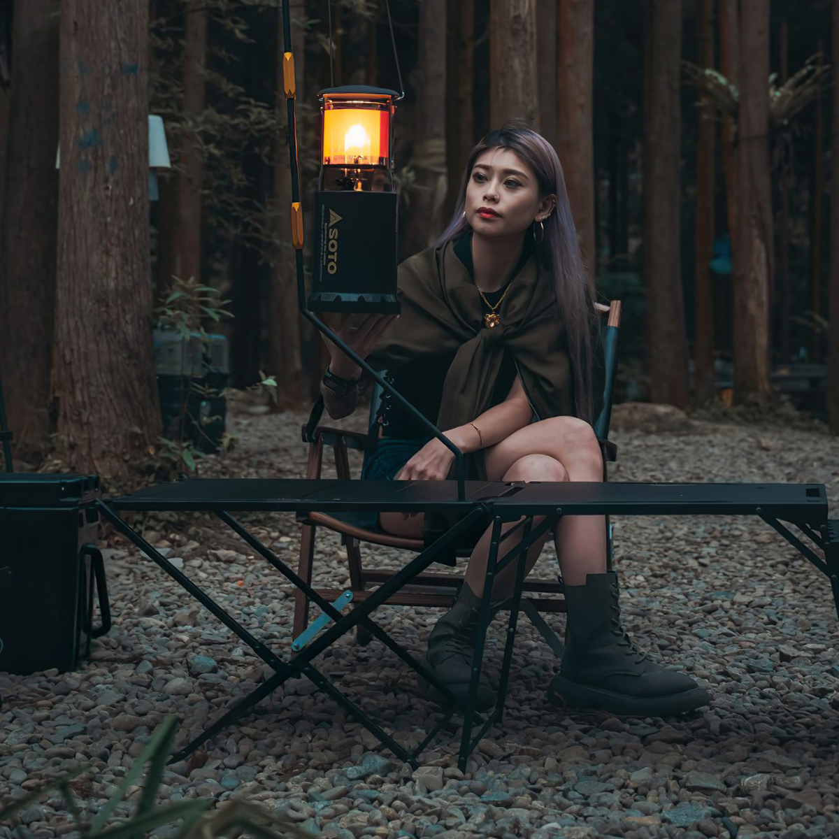 Đèn Gas Cắm Trại Du Lịch Soto Bug Resistant Foldable Lantern