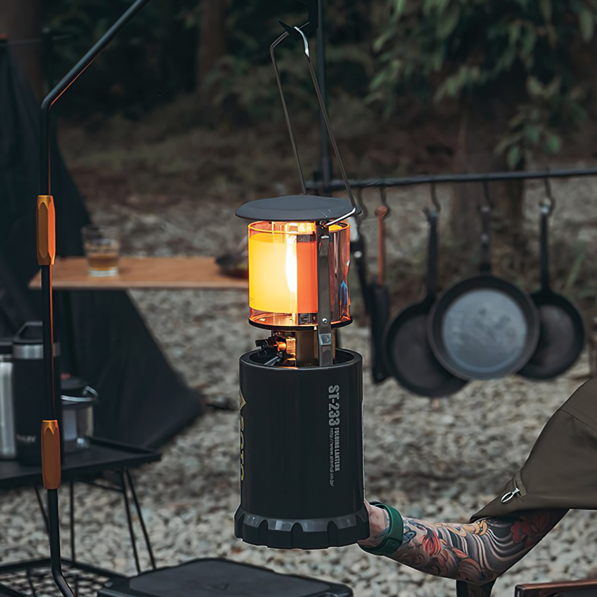 Đèn Gas Cắm Trại Du Lịch Soto Bug Resistant Foldable Lantern