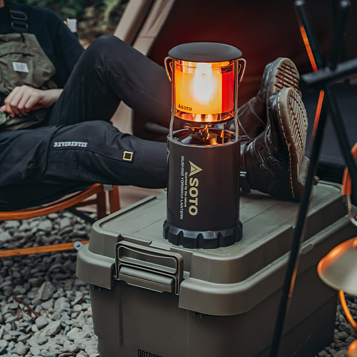 Đèn Gas Cắm Trại Du Lịch Soto Bug Resistant Foldable Lantern