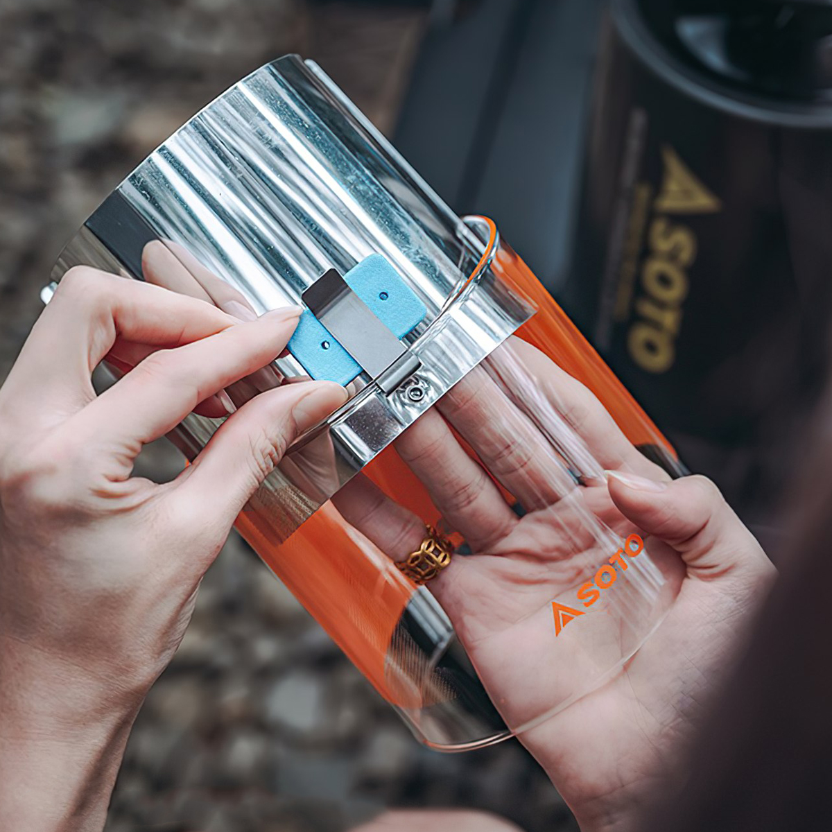 Đèn Gas Cắm Trại Du Lịch Soto Bug Resistant Foldable Lantern