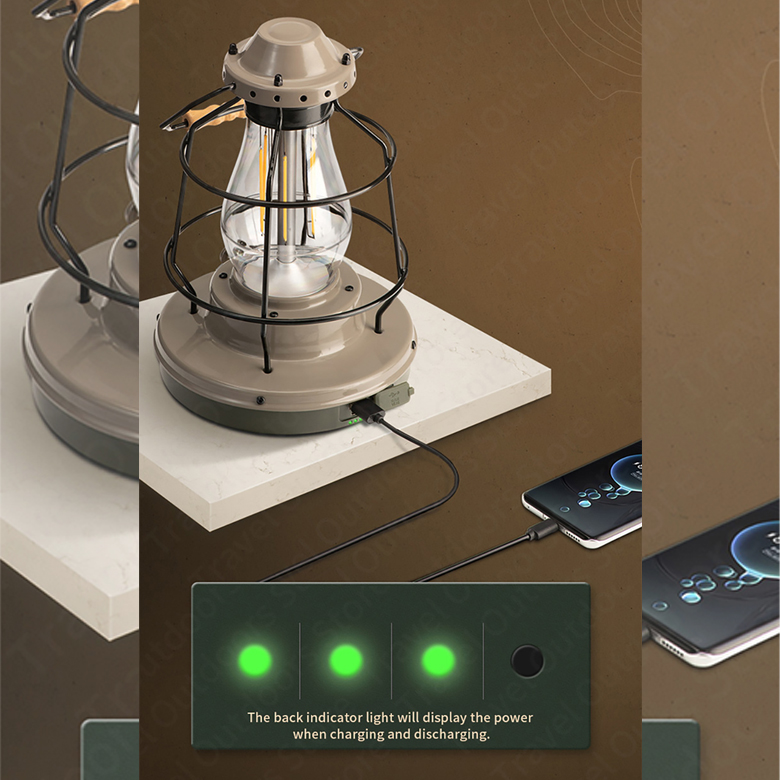 Naturehike NH21ZM010 Đèn Led Măng Xông Cắm Trại Portable Hand Lamp