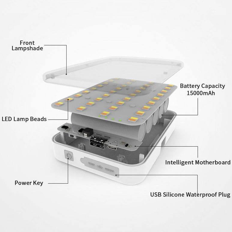 Naturehike NH18Y001-D Đèn Treo Lều Cắm Trại Đa Năng Kèm Sạc