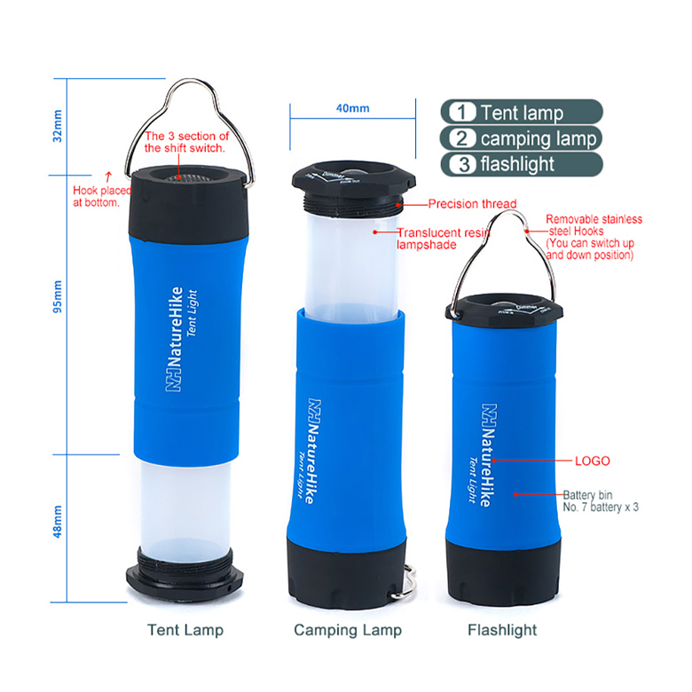 Naturehike NH15A003-I Đèn Lều Cắm Trại Siêu Sáng Camp Light Expandable